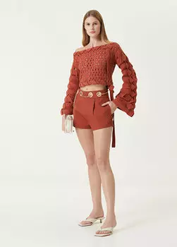 Шорты с медной цепочкой Cult Gaia