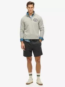 Шорты с микро-логотипом Superdry, цвет Washed Black