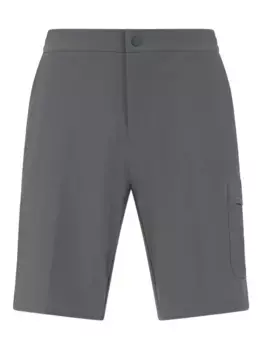 Шорты с накладными карманами и эластичным поясом Boggi Milano, серый