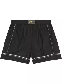 Шорты с нашивкой-логотипом GANNI, черный