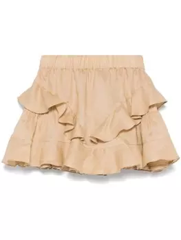 Шорты с оборками PNK, нейтральный цвет