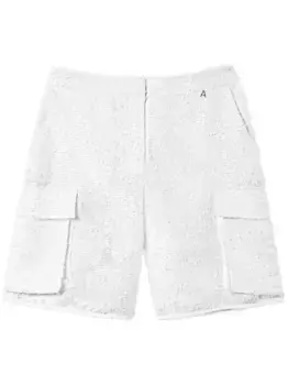 Шорты с пайетками TWINSET, белый