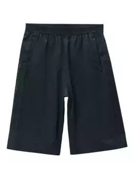 Шорты с перфорированным логотипом Alexander Wang, черный