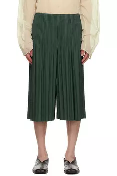 Шорты с плиссировкой 1 Homme Pliss Issey Miyake, цвет evergreen