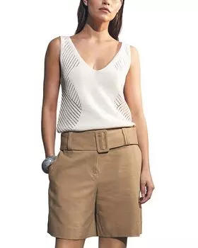 Шорты с поясом Harper REISS, коричневый/бежевый