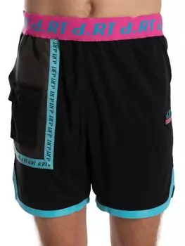 Шорты с поясом и логотипом Bloc D.Rt, цвет Black Multicolor