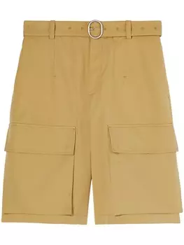 Шорты с поясом Jil Sander, коричневый