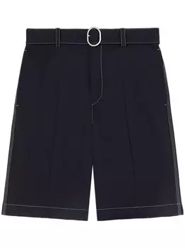 Шорты с поясом Jil Sander, синий