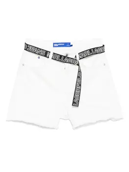 Шорты с поясом Karl Lagerfeld Jeans, белый