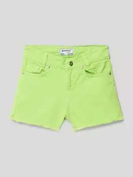 Шорты с потертым краем Blue Effect, неоновый зеленый