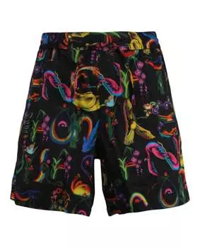 Шорты с принтом алфавита по всей поверхности Opening Ceremony, цвет black multi