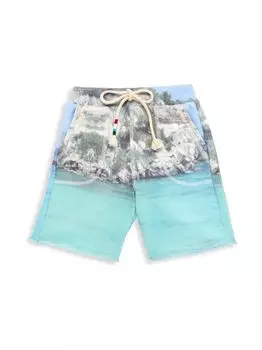 Шорты с принтом Amalfi для маленьких мальчиков и мальчиков Sol Angeles, разноцветный