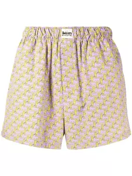 Шорты с принтом Bunny Natasha Zinko, фиолетовый