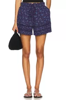 Шорты с принтом Cambridge от Free People, navy combo