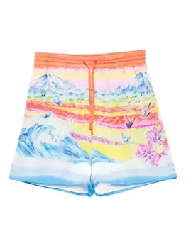 Шорты с принтом CASABLANCA, оранжевый