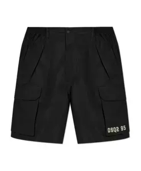 Шорты с принтом Dsquared2, черный