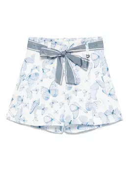 Шорты с принтом Monnalisa, белый