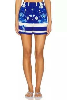 Шорты с принтом Msgm, klein blue