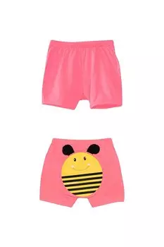 Шорты с принтом пчел для девочек Phosphor Fuchsia Lovetti