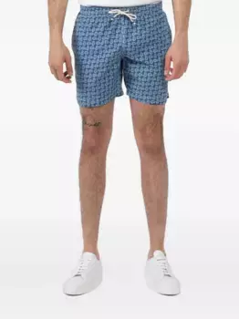 Шорты с принтом пейсли HARTFORD, синий
