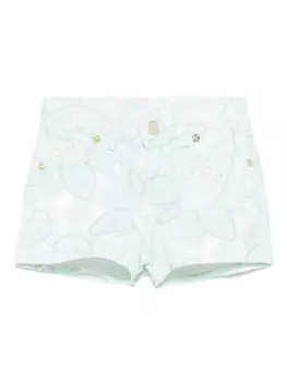 Шорты с принтом пейсли от Miss Grant Kids, синий