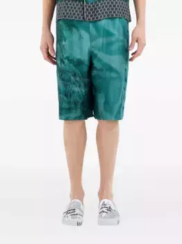 Шорты с принтом Pierre-Louis Mascia, синий