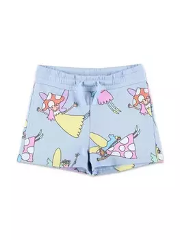 Шорты с принтом Stella McCartney Kids, синий