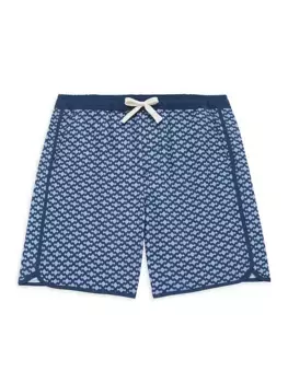 Шорты с якорем для маленьких мальчиков и мальчиков с принтом Fair Harbor, синий