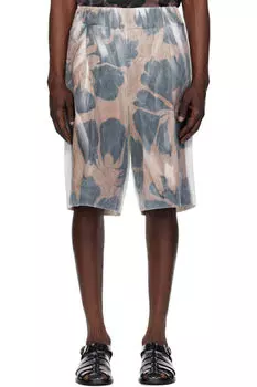 Шорты с разноцветным принтом Dries Van Noten