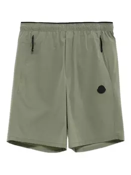 Шорты с резинкой на талии Moncler, зеленый