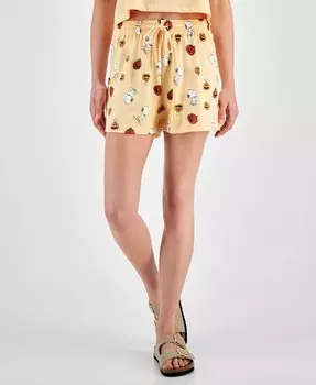 Шорты с рисунком Хэллоуина Snoopy для юниоров и тыквы Love Tribe, оранжевый