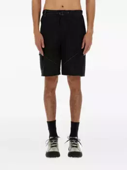 Шорты с сетчатыми вставками и поясом and Wander, черный