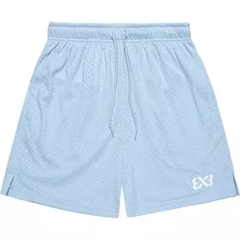 Шорты с широкой сеткой 3x3, светло-голубой