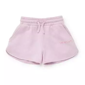 Шорты с сиреневым логотипом Off-White