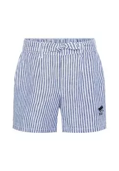 Шорты с тканевым бантом и полосками POLO SYLT, цвет Dark Blue White