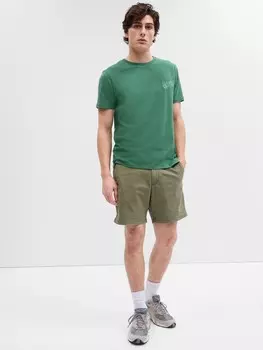 Шорты с усиленным поясом Gap, зеленый