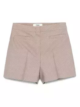 Шорты с узором FF FENDI, розовый