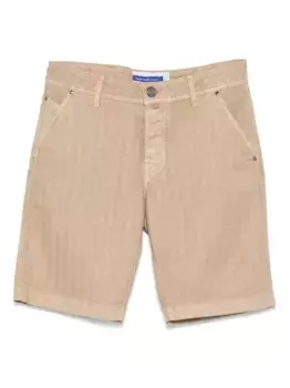 Шорты с узором в елочку JACOB COHEN, нейтральный