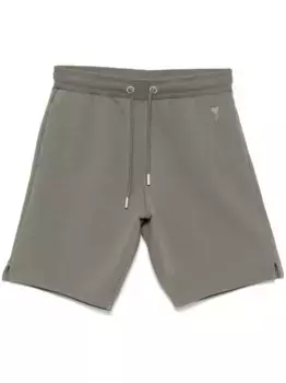 Шорты с вышитой монограммой Ami de Coeur AMI Paris, серый