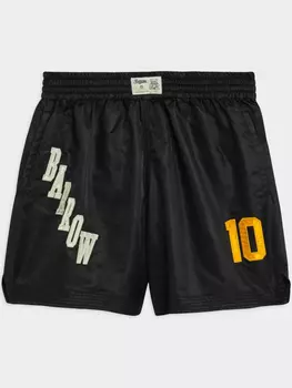 Шорты с вышитым логотипом BARROW, черный