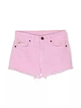 Шорты с вышитым логотипом Barrow kids, розовый