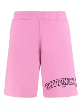 Шорты с вышитым логотипом Givenchy, розовый