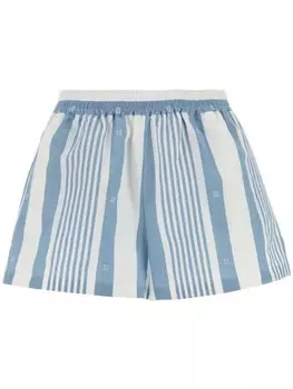 Шорты с вышитым логотипом Givenchy, синий