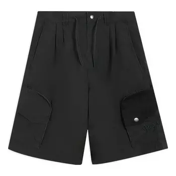 Шорты с вышитым логотипом Li-Ning, черный