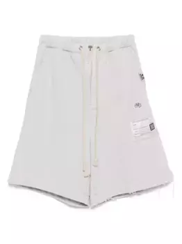 Шорты с вышитым логотипом Maison Mihara Yasuhiro, серый