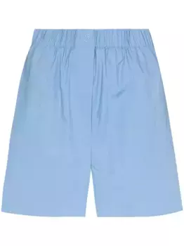 Шорты с вышитым логотипом The Frankie Shop, синий