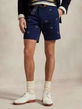Шорты с вышитым теннисным принтом Ralph Lauren, цвет Npt Navy W/Tennis Rq