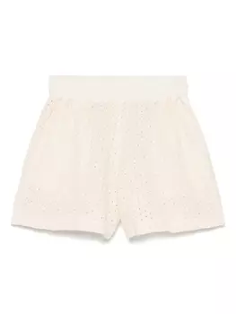 Шорты с вышивкой англ 120% Lino, нейтральный