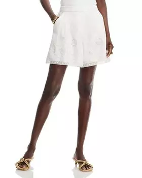 Шорты с вышивкой Nero Kobi Halperin, белый