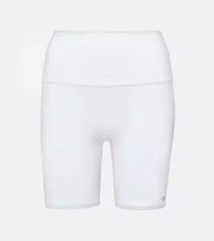 Шорты с высокой посадкой Alo Yoga, белый